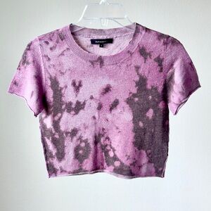 Kenzo Pink and Brown Women's Crop Top. Size S